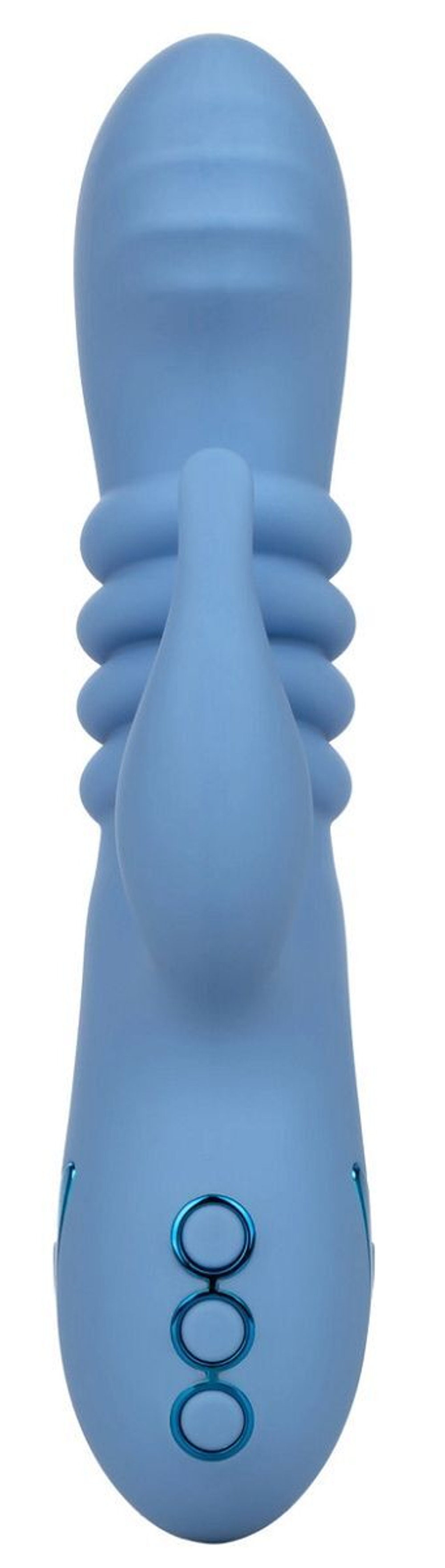 Голубой вибромассажер-кролик Santa Cruz Coaster (Цвет: голубой)