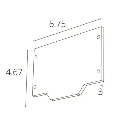 Внешняя заглушка для магнитного шинопровода для натяжного потолка Arte Lamp LINEA-ACCESSORIES