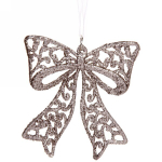 Подвеска «Бантик ажурный» 9 см, золото