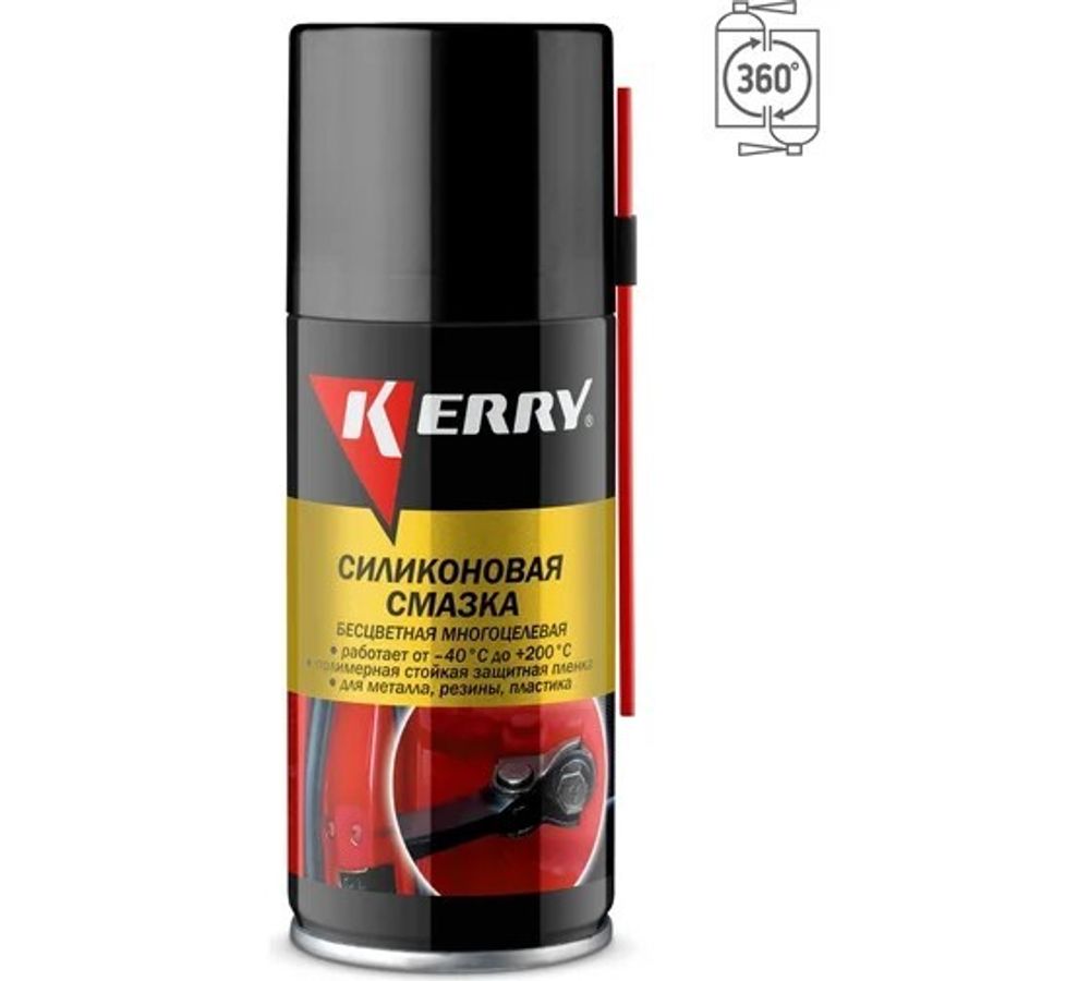 Смазка силиконовая KERRY 210мл KR-941-1 Смазка силиконовая KERRY 210мл KR-941-1