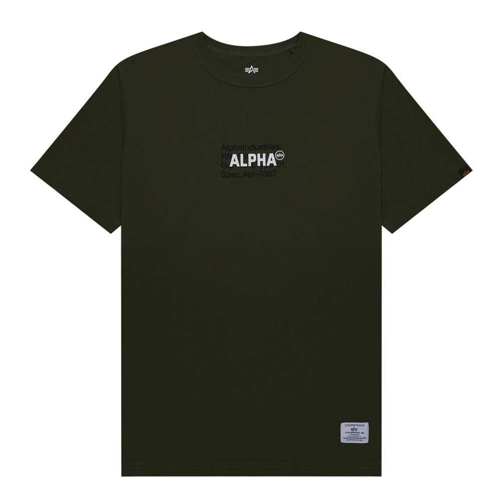 Футболка Alpha Industries Alpha Code Graphic Tee Olive