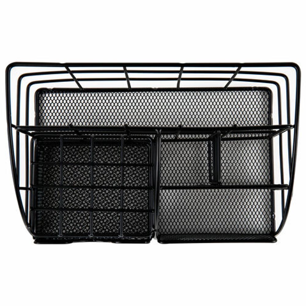 Органайзер для косметики и мелочей металлический 5 секций, MONTE VITA, 140х220х127 мм, чёрный, 272478