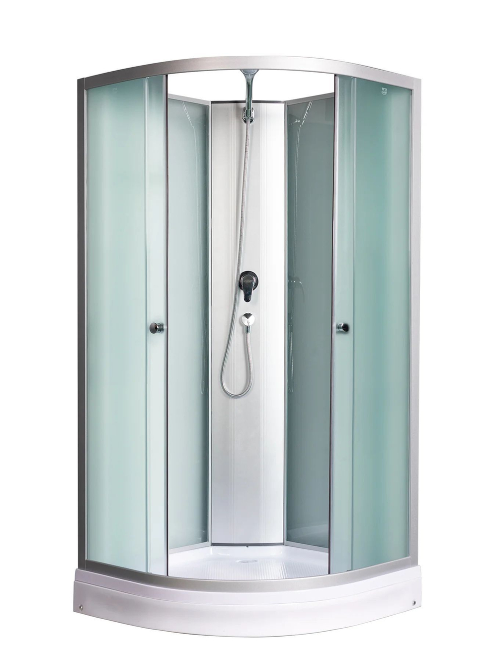 Душевая кабина RIVER  NARA LIGHT Б/К 80/15 MT 80х80 см,  матовое стекло, поддон низкий