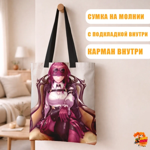 Сумка шоппер с принтом Honkai Star Rail