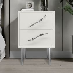 Тумба Арт Колор matte Стайл Сильвер Белый опал матовый