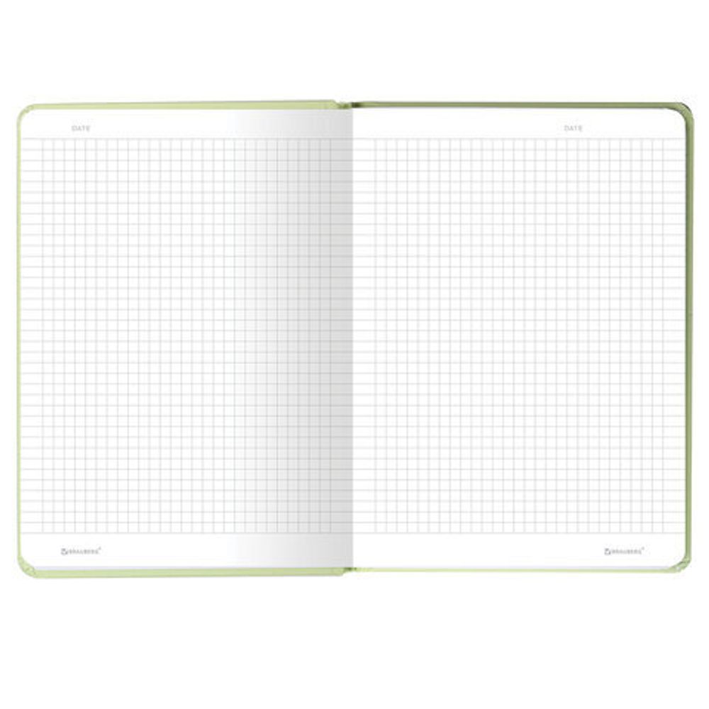 Блокнот с резинкой в клетку 96 л., А5 (145х203 мм), твердая обложка с фольгой, BRAUBERG, "Avocado", 113733