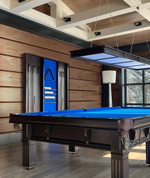 Киевница современная ясень мдф/шпон сукно на 6 киев (Black_bristol,Манчестер 70 yellow green)