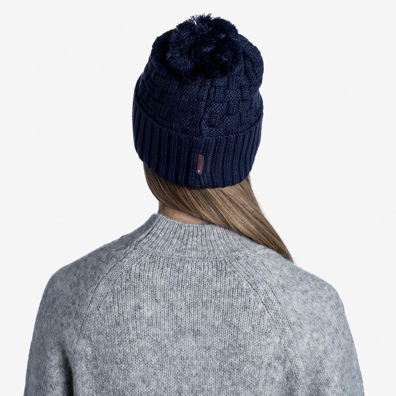 Шапка вязаная с флисом Buff Hat Knitted Polar Airon Night Blue Фото 5