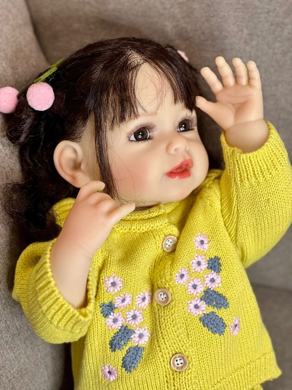 Кукла Реборн виниловая 55см в пакете (FA-308)