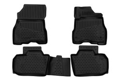 Коврики в салон для NISSAN Leaf 2009 - 2017 правый руль, хэтчбек, 4шт. (полиуретан) ELEMENT3D02396210