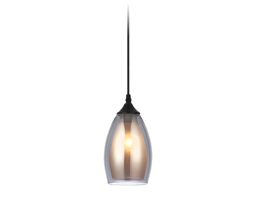 Светильник подвесной TR3535 BK/SM/FR черный/дымчатый/белый матовый E27 max 40W D120*800
