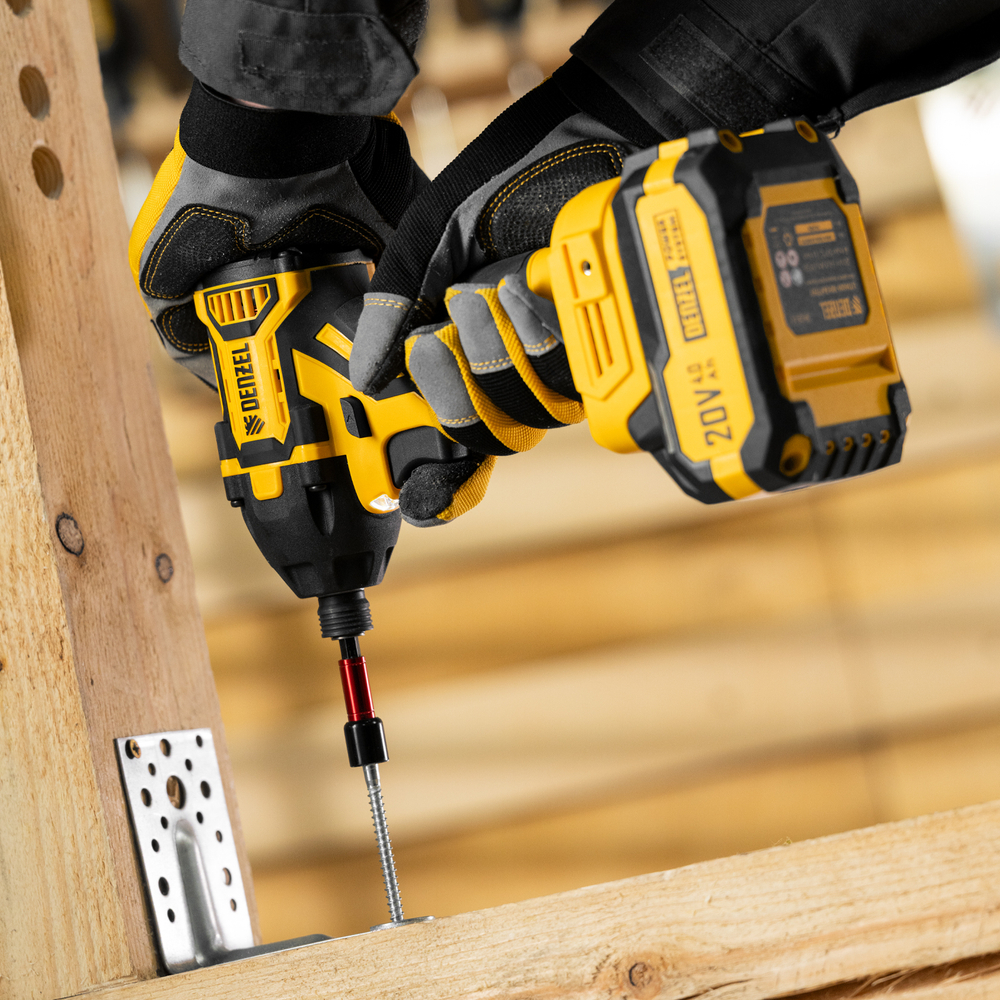 Винтоверт ударный аккумуляторный бесщет. CIDH-BL-20-270, Li-Ion, 20 В// Denzel