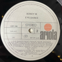 Винтажная виниловая пластинка LP Boney M. Eye Dance (Spain 1985) Young, Free And Single