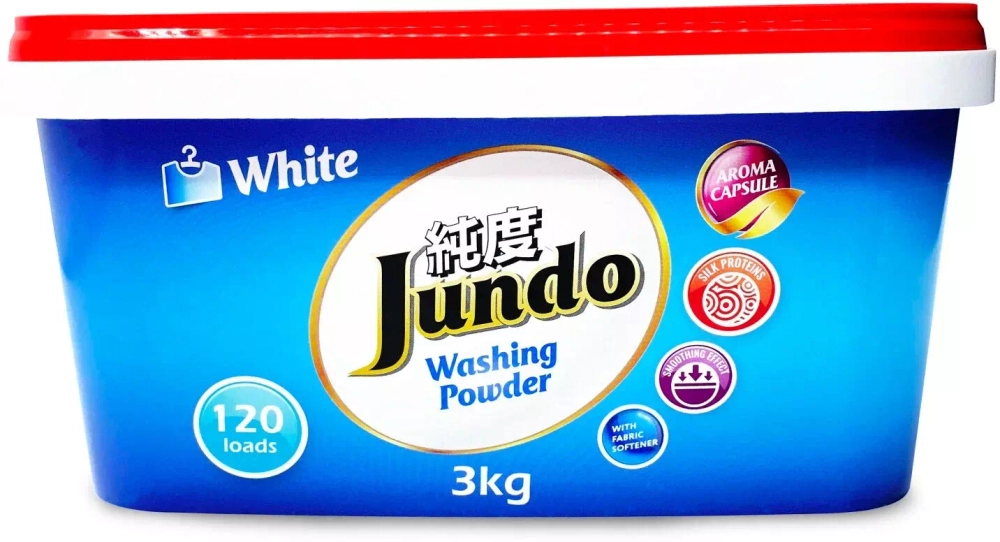 JUNDO 3кг Стир/пор Универсальный с кондиционером для Белого белья «White»*4