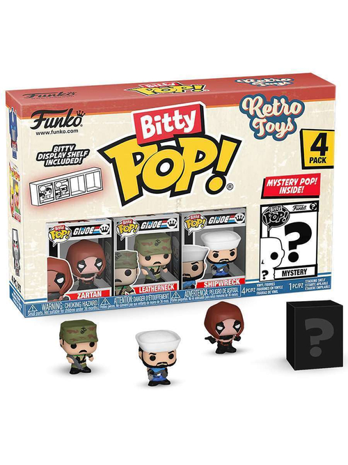Фигурка Funko Bitty POP! Retro Toys GI Joe Zartan+Leathernec+Shipwreck+Mystery (1 of 4) 4PK 75448