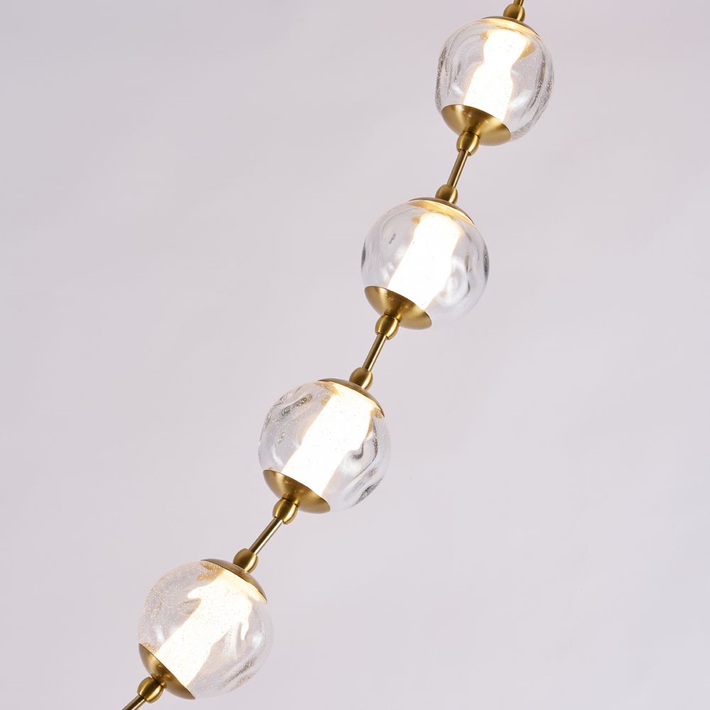 Подвесной светильник OD2437A-16 brass/clear