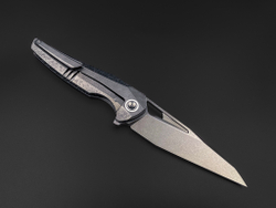 Складной нож Magpie M390 CrystalTi black DLC stonewash