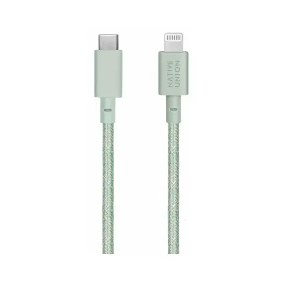 Native Union Belt USB-C - Lightning Light Green 3 m