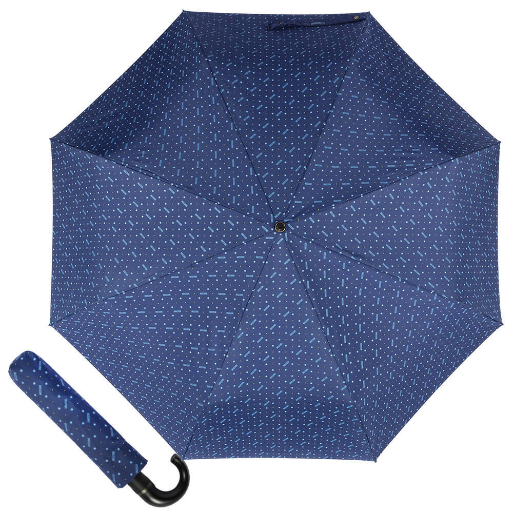 Зонт складной Moschino 8505-ToplessF Man dots Blue Moschino