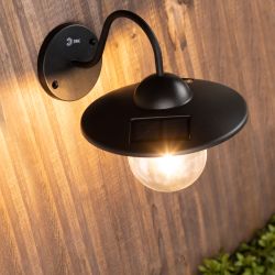 Светильник уличный ЭРА ERASF22-38 на солнечных батареях настенный Ретро 1 LED | Садовые фасадные светильники