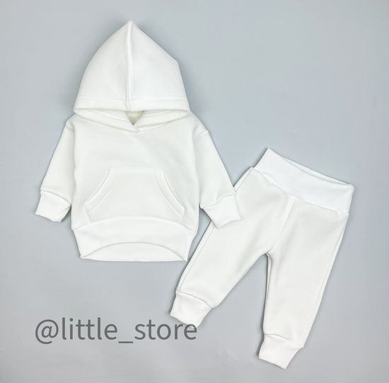 Комплект из футера с начесом "Simple" Молоко