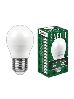 Лампа светодиодная E27 G45 шар 7Вт теплый свет 10 штук