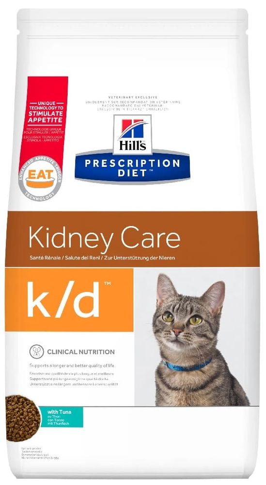 *Hill&#39;s PD k/d 1,5кг диет.корм для поддержания функций почек и сердца кошек (ТУНЕЦ) УЦЕНКА