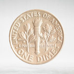 USA, 1 Dime, 1988 - Roosevelt Dime (P), AU
