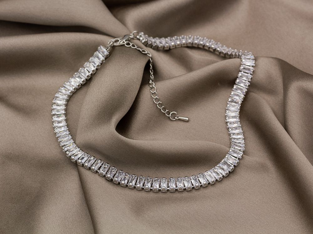Чокер Crystals silver
