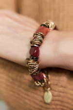 HMG 1019 яшма Браслет арт.1390