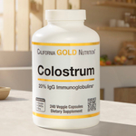 California Gold Nutrition, молозиво с 20% иммуноглобулинов IgG, 240 растительных капсул