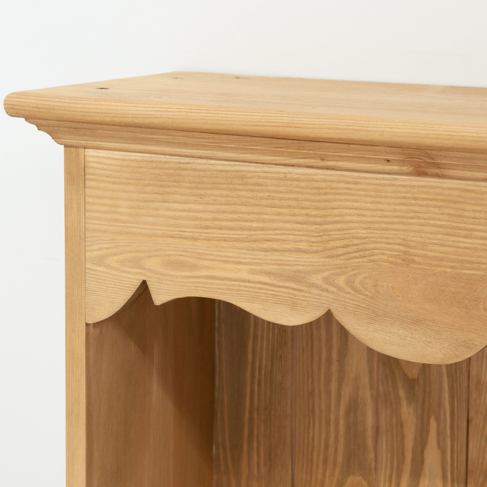 Шкаф навесной Прованс 2 ящика для кухни и ванной из массива сосны, бежевый