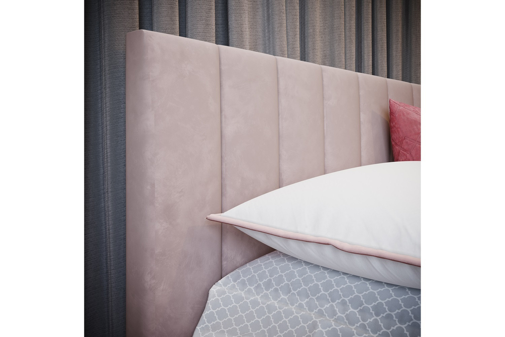 Кровать с ортопедическим основанием Нега 180х200, Пыльная роза