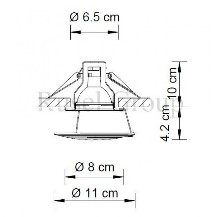 Встраиваемый светильник Swarovski ICE A.8992 NR 020 018