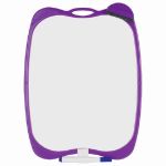 Доска маркерная А4, 190х270, двухсторонняя, с маркером, с губкой, клетка, Юнландия