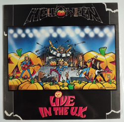 Винтажная виниловая пластинка LP Helloween Live In The U.K. (Spain 1989)