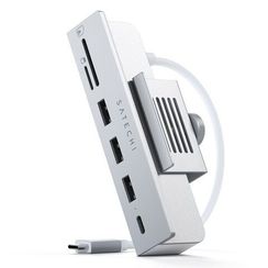 USB-хаб Satechi Aluminum USB-C Clamp Hub для 24" iMac (ST-UCICHS) Silver
