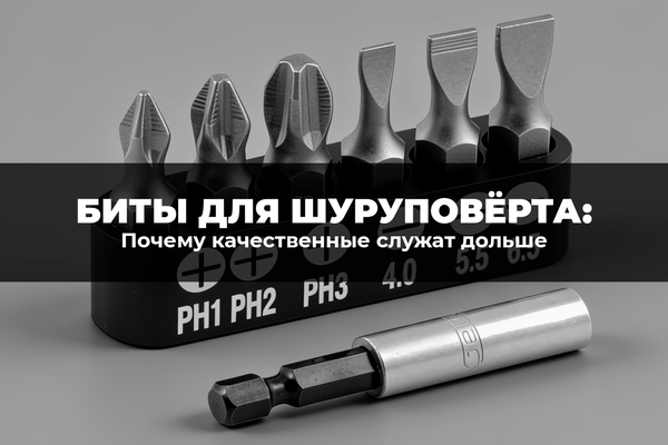 Биты для шуруповерта: почему качественные служат дольше Биты для шуруповерта: почему качественные служат дольше
