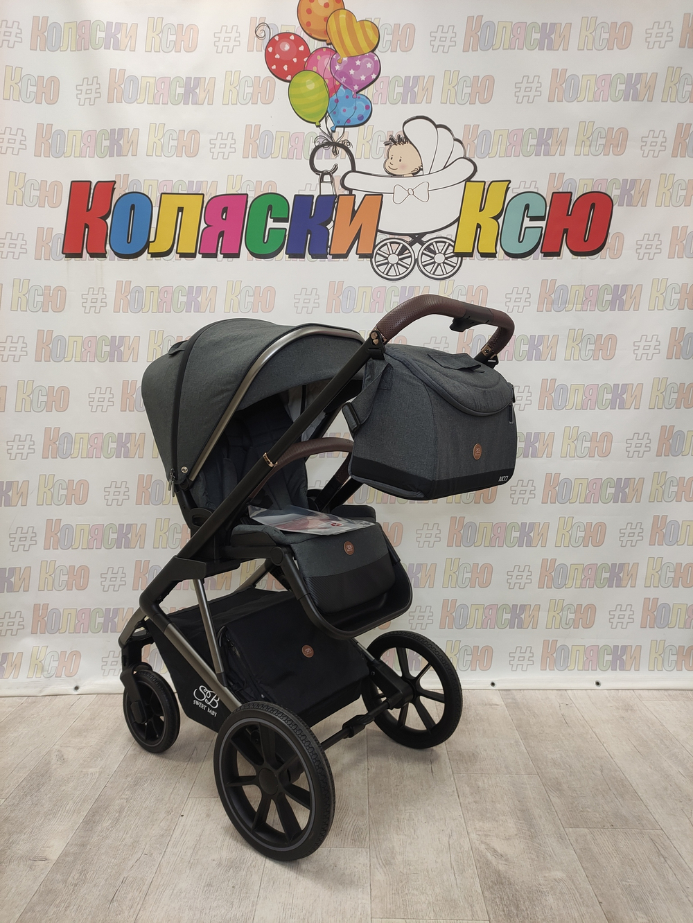 Коляска модульная Sweet Baby Ricci Steel Grey