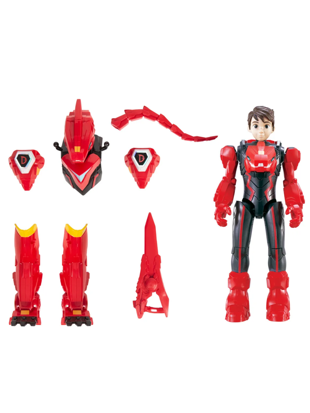 Диностер Люцио в дино-костюме Трансформер 20 см 42138