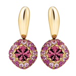 Серьги с Турмалинами, Рубинами и Розовыми Сапфирами, E0074-0/37