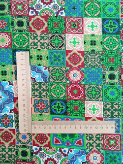 Ткань бязь плательная, рис. "Пэчворк", ширина 150 см, арт. 123