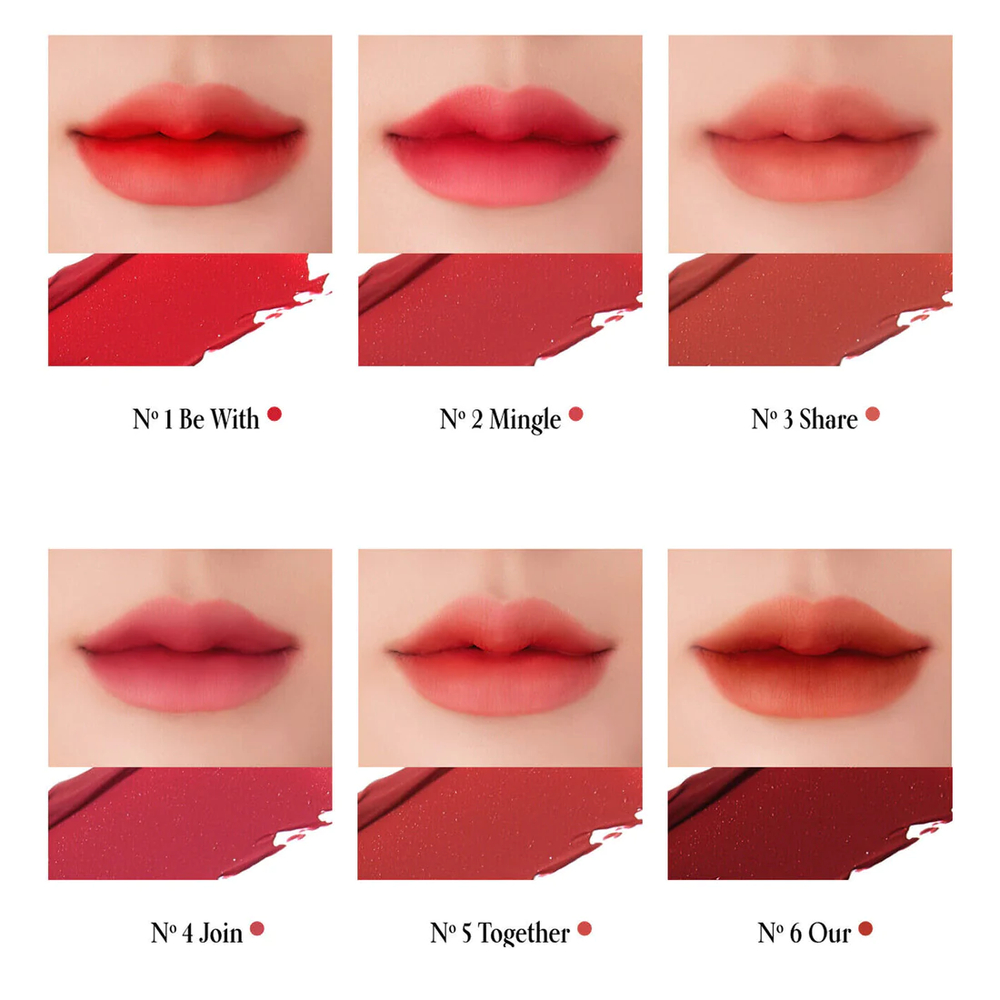 UNLEASHIA Luv Hug Velvet Tint - Вельветовый тинт для губ