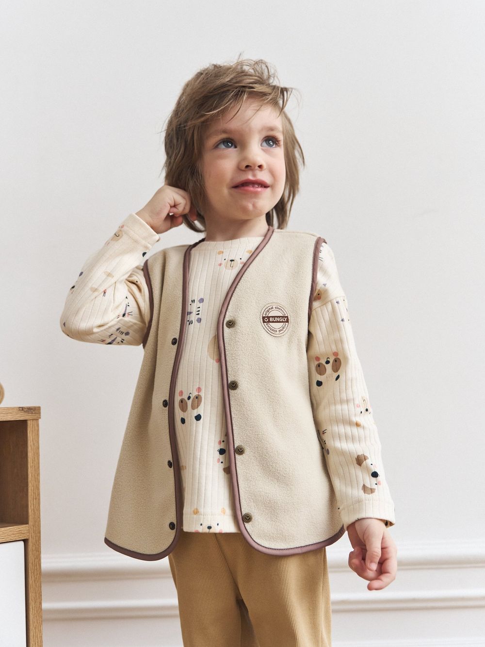 Жилет флисовый "Молоко" 0+