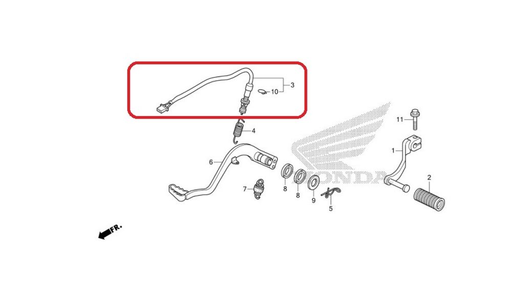 35350-KZZ-901. SWITCH ASSY., RR. STOP