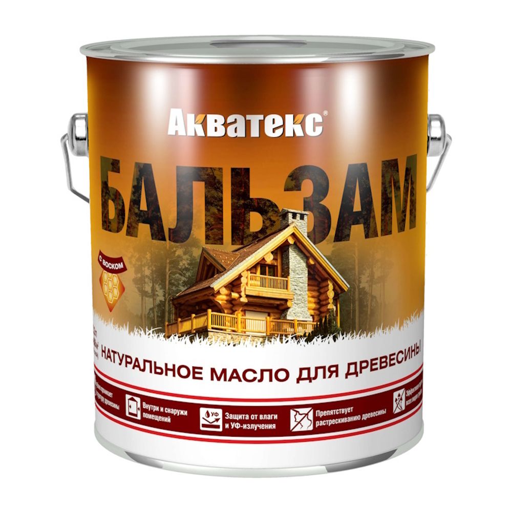 Пропитка по дереву Антисептик АКВАТЕКС Бальзам махагон  2,2л (Рогнеда)