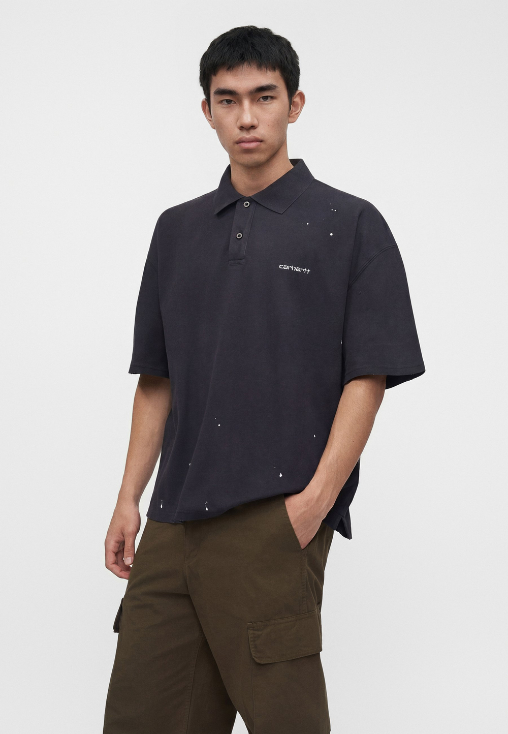 Carhartt WIP Футболка-поло - Чёрный