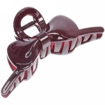 Заколка-краб для волос на блистере «Magic Gloss», бантик, микс 6 цветов, 11см