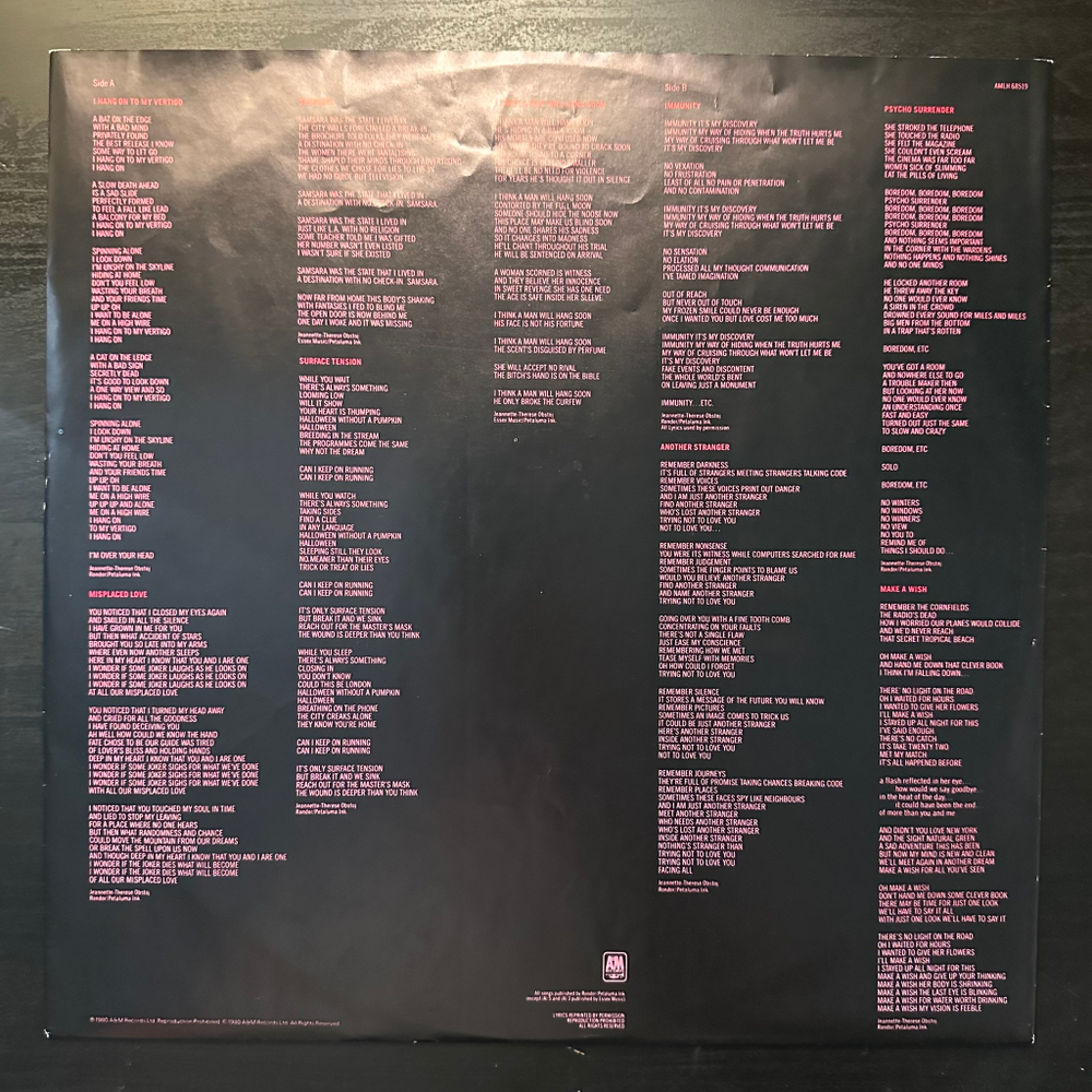 Rupert Hine - Immunity (Голландия 1981г.)