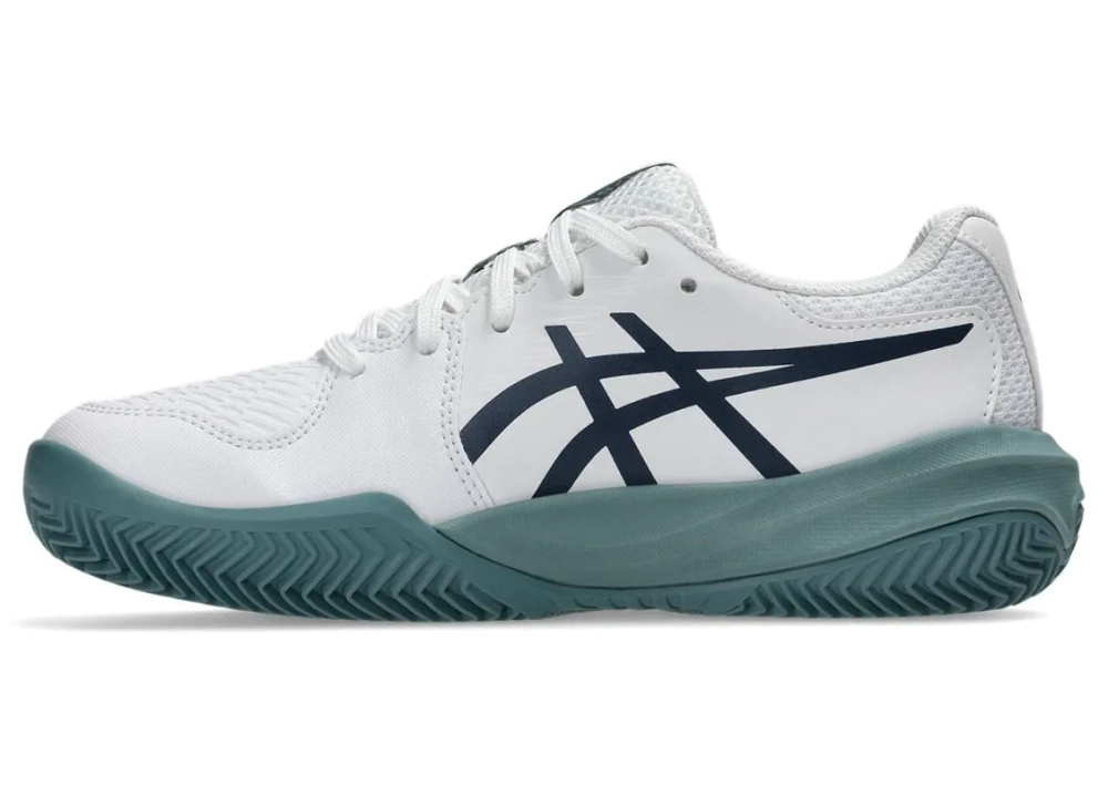 Детские теннисные кроссовки Asics Gel-Resolution X GS Clay - white/midnight
